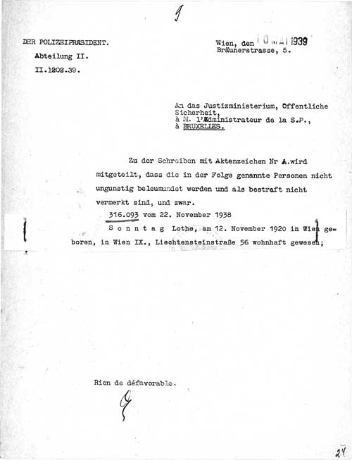 © National Archives of Belgium, Individual files from the Foreigner Police