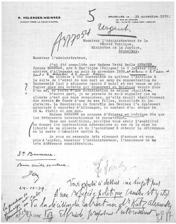© National Archives of Belgium, Individual files from the Foreigner Police