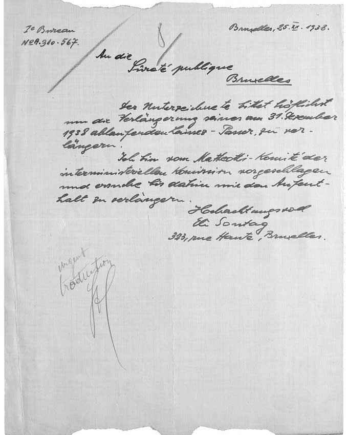 © National Archives of Belgium, Individual files from the Foreigner Police