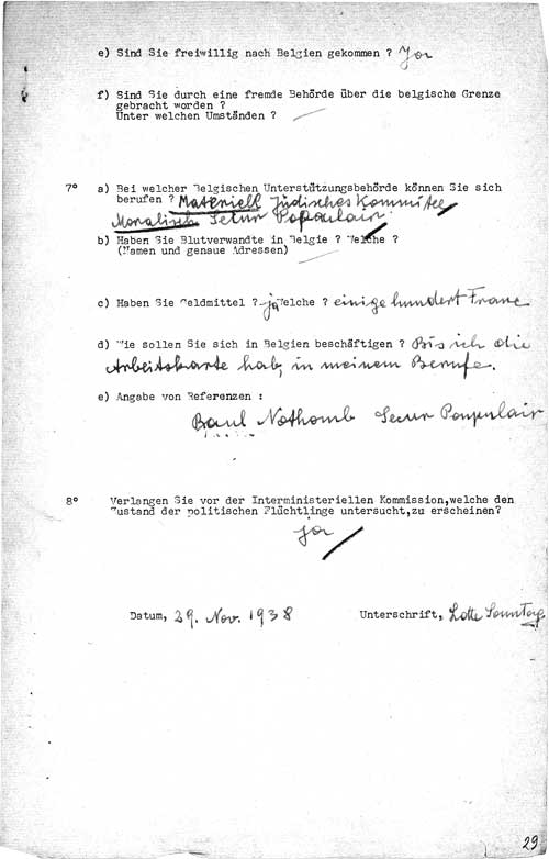 © National Archives of Belgium, Individual files from the Foreigner Police