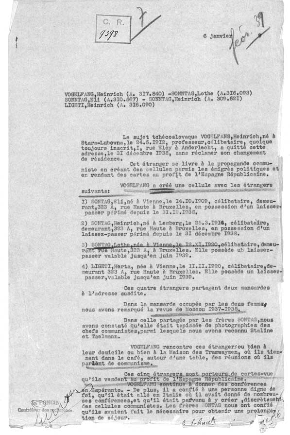© National Archives of Belgium, Individual files from the Foreigner Police