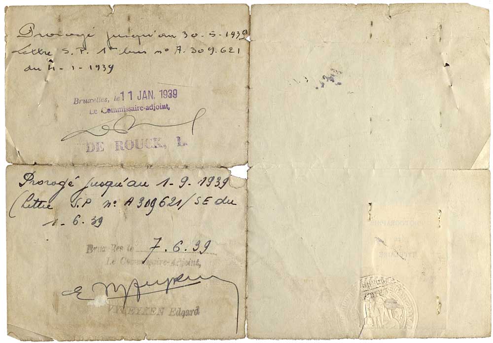 © National Archives of Belgium, Individual files from the Foreigner Police