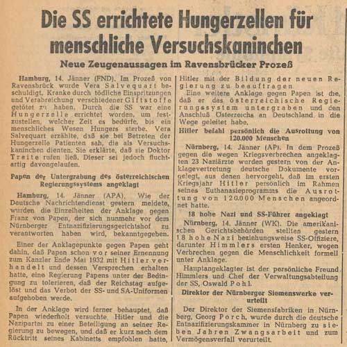 Der Hamburger Ravensbrück-Prozess