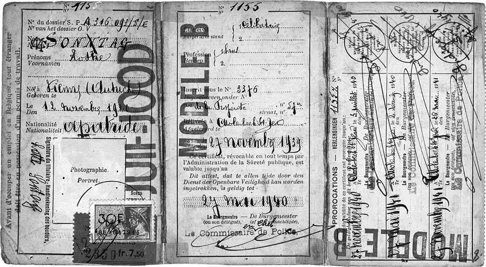 © National Archives of Belgium, Individual files from the Foreigner Police
