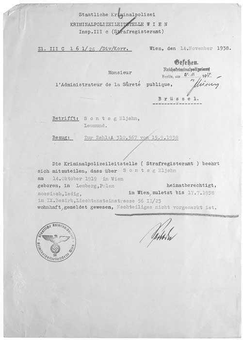 © National Archives of Belgium, Individual files from the Foreigner Police